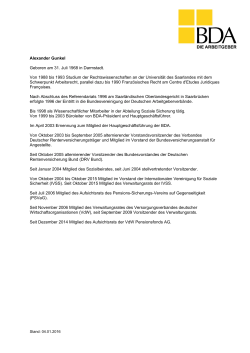 Vita Alexander Gunkel - Bundesvereinigung der Deutschen