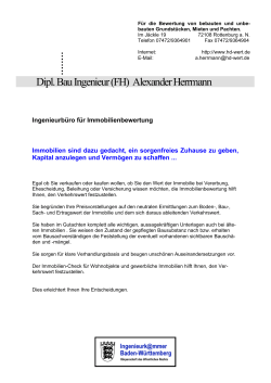 Dipl. Bau Ingenieur (FH) Alexander Herrmann - HD-WERT