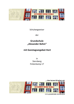 Grundschule „Alexander Behm“ mit Ganztagsangebot Hort