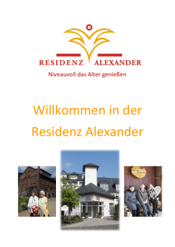 Willkommen in der Residenz Alexander