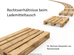 Dr. Norman-Alexander Leu Rechtsanwalt