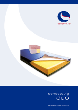 Produkte-Flyer - senectovia medizinaltechnik ag