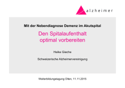 Den Spitalaufenthalt optimal vorbereiten