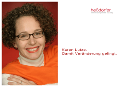 Profil Karen Lutze - heßdörfer interim management & coaching
