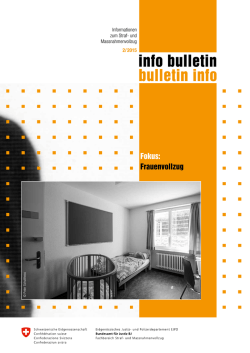 Info bulletin 2/2015 - Bundesamt f&uuml;r Justiz