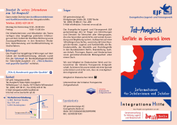 (Flyer für Schüler/innen) - Jugendsozialarbeit an Berliner