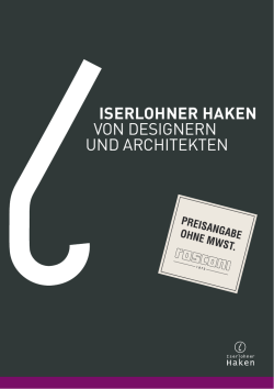 ISERLOHNER HAKEN VON DESIGNERN UND ARCHITEKTEN