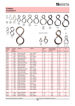 S-Haken Crochets-S
