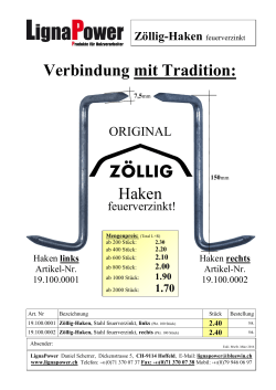 Verbindung mit Tradition: Haken