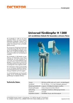 Universal-Türdämpfer H 1300