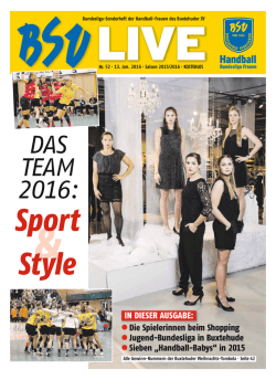 DAS TEAM 2016 - Buxtehuder SV