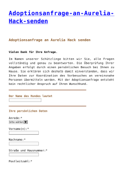 Adoptionsanfrage-an-Aurelia- Hack-senden - pro
