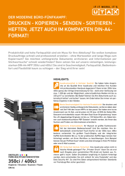 Drucken - kopIeren - SenDen - SorTIeren