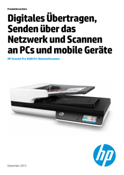 Digitales &Uuml;bertragen, Senden &uuml;ber das Netzwerk und Scannen