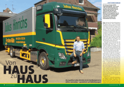 Die Spedition Julius Hinrichs ist ein Familienbetrieb in dritter