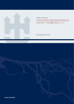 Jahresbericht Hafen Hamburg 2015