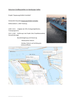 Exkursion Großbaustellen im Hamburger Hafen