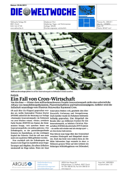 Ein Fall von Cron-Wirtschaft