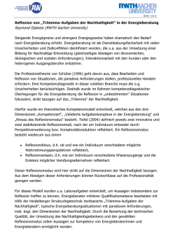 in der Energieberatung Raymond Djaloeis (RWTH Aachen University)