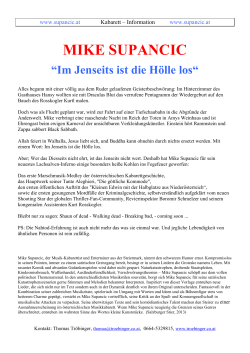 Info - Im Jenseits ist die H&ouml;lle los - Mike Supancic