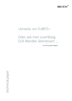 Jenseits von 0 dBFS