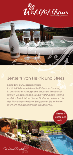 Jenseits von Hektik und Stress
