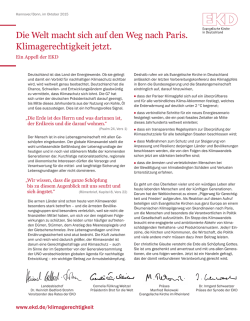 Die Welt macht sich auf den Weg nach Paris. Klimagerechtigkeit jetzt.
