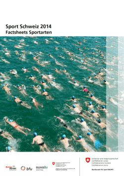 Sport Schweiz 2014 - Bundesamt für Sport BASPO