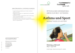 Asthma und Sport - Hotel Engel Liestal