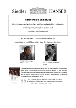 Hitler und die Endl&ouml;sung