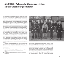 A dolf-Hitler-Schulen bestimmen das Leben auf der Ordensburg