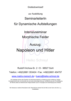 Napoleon und Hitler