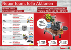 Unsere tollen Einkaufswagen-Gewinnspiel