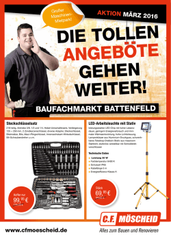 DIE TOLLEN ANGEBOTE GEHEN WEITER!