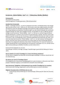 Kuratorium „Rettet Meißen- Jetzt“ eV