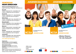 jugendcoaching jugendcoaching - RETTET DAS KIND