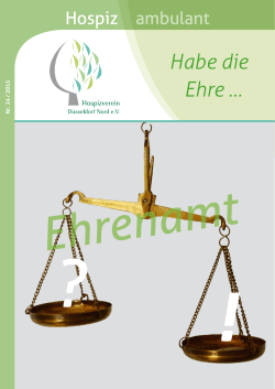 Habe die Ehre - Hospizverein D&uuml;sseldorf Nord ev