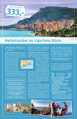 Herbstzauber an Liguriens K&uuml;ste - Hauser