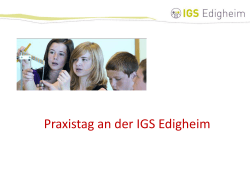 Praxistag an der IGS Edigheim