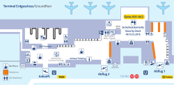 Terminal Erdgeschoss/Groundfloor Abflug 1 Abflug 2 Ankunft