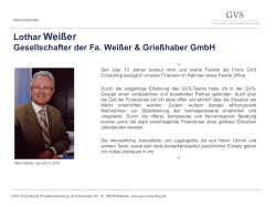 Lothar Weißer - GVS Consulting