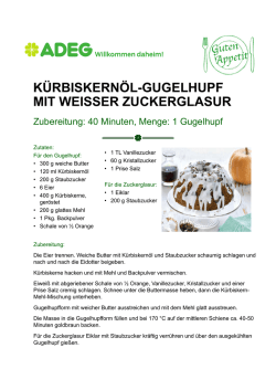 kürbiskernöl-gugelhupf mit weisser zuckerglasur