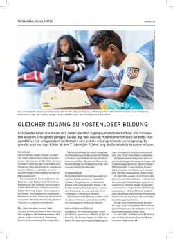 GleIcheR ZuGanG Zu KOsTenlOseR BIlDunG