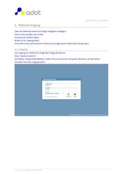 1. Webmail-Zugang