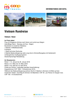 Vietnam Rundreise