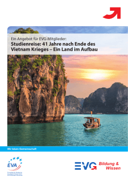 Studienreise: 41 Jahre nach Ende des Vietnam - eva