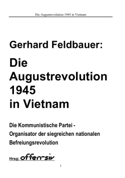 Augustrevolution! 1945!! in!Vietnam! - offen-siv