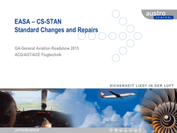 EASA – CS-STAN Standard Changes and Repairs