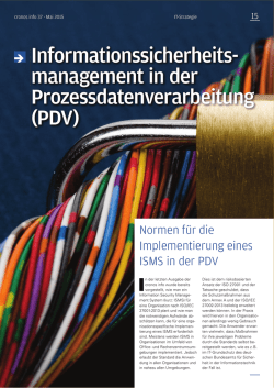 Informationssicherheitsmanagement in der