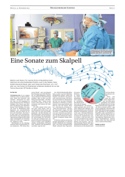 Artikel erschienen im Nordkurier in der Ausgabe vom 14.12.2015